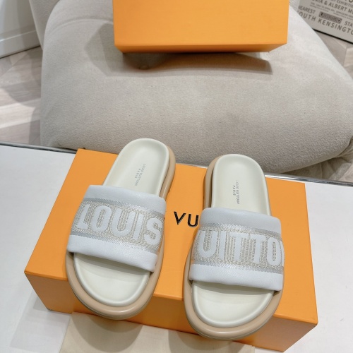 Cheap Louis Vuitton Slippers For Women #1210976 Replica Wholesale [$82.00 USD] [ITEM#1210976] on Replica Louis Vuitton Slippers