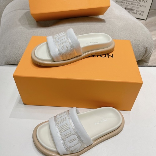 Cheap Louis Vuitton Slippers For Women #1210976 Replica Wholesale [$82.00 USD] [ITEM#1210976] on Replica Louis Vuitton Slippers