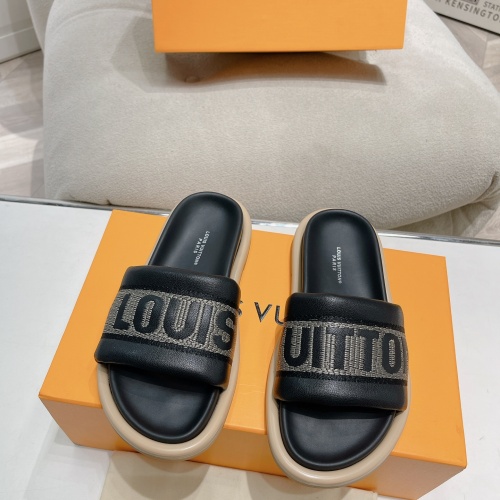 Cheap Louis Vuitton Slippers For Women #1210991 Replica Wholesale [$82.00 USD] [ITEM#1210991] on Replica Louis Vuitton Slippers