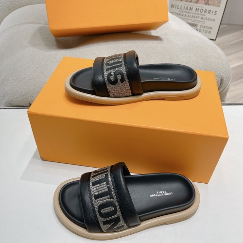 Cheap Louis Vuitton Slippers For Women #1210991 Replica Wholesale [$82.00 USD] [ITEM#1210991] on Replica Louis Vuitton Slippers