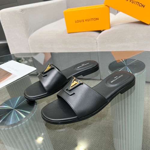 Cheap Louis Vuitton Slippers For Women #1210996 Replica Wholesale [$85.00 USD] [ITEM#1210996] on Replica Louis Vuitton Slippers