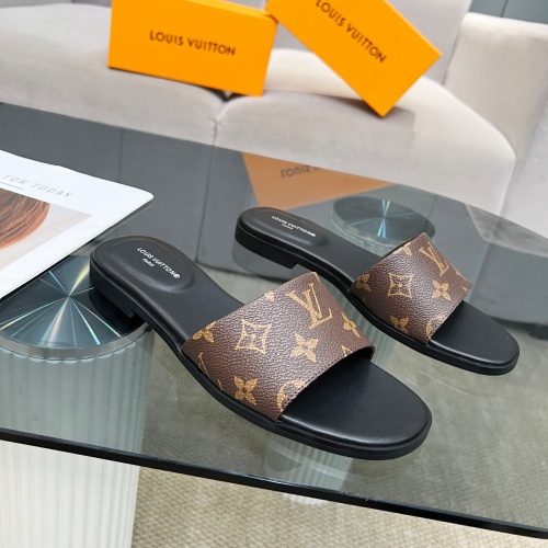 Cheap Louis Vuitton Slippers For Women #1210997 Replica Wholesale [$85.00 USD] [ITEM#1210997] on Replica Louis Vuitton Slippers