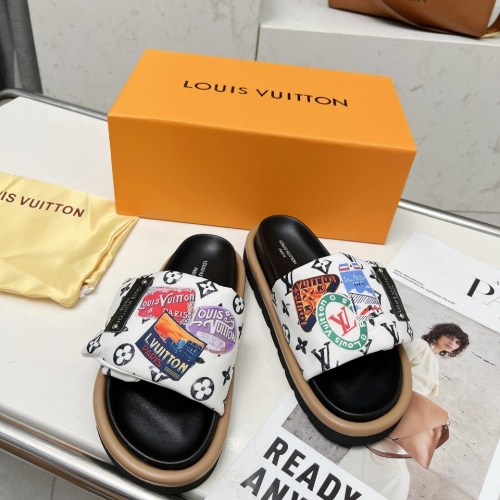 Cheap Louis Vuitton Slippers For Women #1210998 Replica Wholesale [$72.00 USD] [ITEM#1210998] on Replica Louis Vuitton Slippers