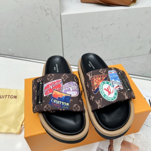 Cheap Louis Vuitton Slippers For Women #1210999 Replica Wholesale [$72.00 USD] [ITEM#1210999] on Replica Louis Vuitton Slippers