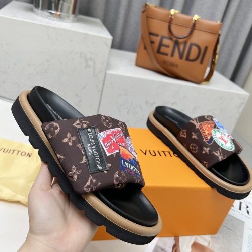 Cheap Louis Vuitton Slippers For Women #1210999 Replica Wholesale [$72.00 USD] [ITEM#1210999] on Replica Louis Vuitton Slippers