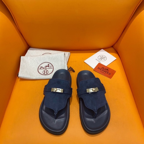 Cheap Hermes Slippers For Men #1211010 Replica Wholesale [$102.00 USD] [ITEM#1211010] on Replica Hermes Slippers