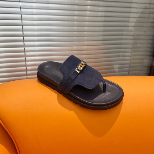 Cheap Hermes Slippers For Men #1211010 Replica Wholesale [$102.00 USD] [ITEM#1211010] on Replica Hermes Slippers