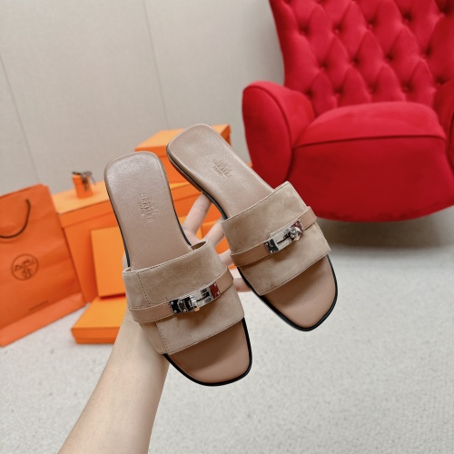 Cheap Hermes Slippers For Women #1211015 Replica Wholesale [$102.00 USD] [ITEM#1211015] on Replica Hermes Slippers