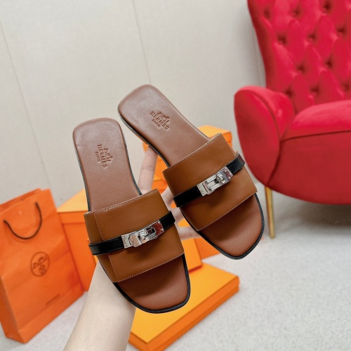 Cheap Hermes Slippers For Women #1211018 Replica Wholesale [$102.00 USD] [ITEM#1211018] on Replica Hermes Slippers