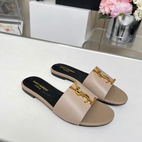 Cheap Yves Saint Laurent YSL Slippers For Women #1211057 Replica Wholesale [$80.00 USD] [ITEM#1211057] on Replica Yves Saint Laurent YSL Slippers