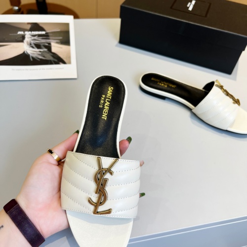 Cheap Yves Saint Laurent YSL Slippers For Women #1211084 Replica Wholesale [$80.00 USD] [ITEM#1211084] on Replica Yves Saint Laurent YSL Slippers