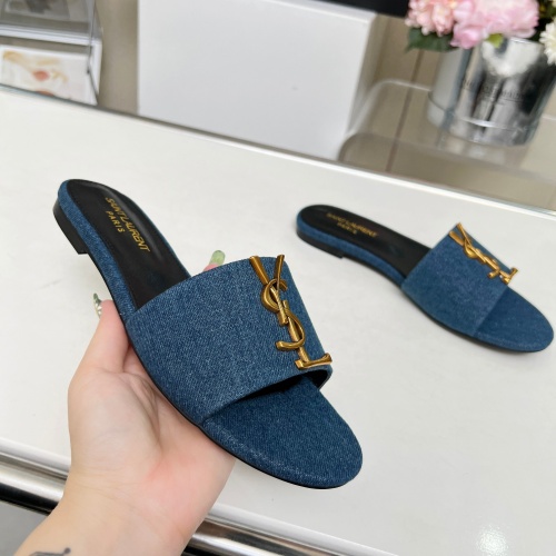 Cheap Yves Saint Laurent YSL Slippers For Women #1211085 Replica Wholesale [$80.00 USD] [ITEM#1211085] on Replica Yves Saint Laurent YSL Slippers