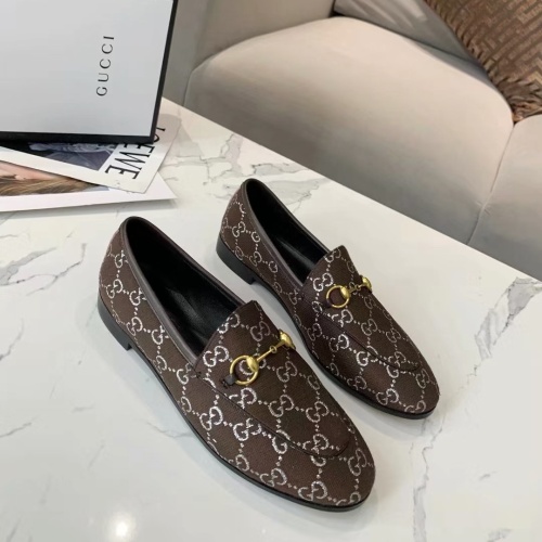 Cheap Gucci Oxfords Shoes For Women #1211290 Replica Wholesale [$80.00 USD] [ITEM#1211290] on Replica Gucci Oxfords Shoes