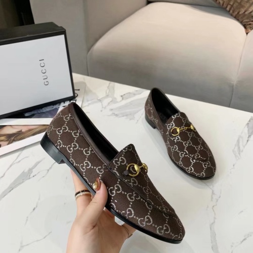 Cheap Gucci Oxfords Shoes For Women #1211290 Replica Wholesale [$80.00 USD] [ITEM#1211290] on Replica Gucci Oxfords Shoes