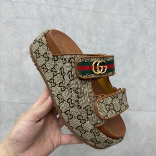 Cheap Gucci Slippers For Women #1211385 Replica Wholesale [$88.00 USD] [ITEM#1211385] on Replica Gucci Slippers