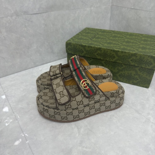 Cheap Gucci Slippers For Women #1211386 Replica Wholesale [$88.00 USD] [ITEM#1211386] on Replica Gucci Slippers