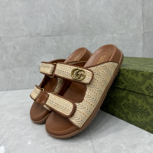 Cheap Gucci Slippers For Women #1211399 Replica Wholesale [$88.00 USD] [ITEM#1211399] on Replica Gucci Slippers