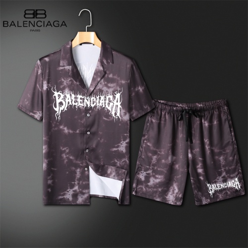 Cheap Balenciaga Fashion Tracksuits Short Sleeved For Men #1211419 Replica Wholesale [$72.00 USD] [ITEM#1211419] on Replica Balenciaga Fashion Tracksuits