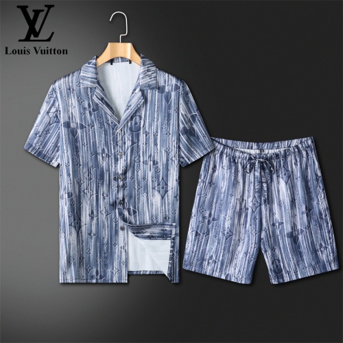 Cheap Louis Vuitton LV Tracksuits Short Sleeved For Men #1211420 Replica Wholesale [$72.00 USD] [ITEM#1211420] on Replica Louis Vuitton LV Tracksuits