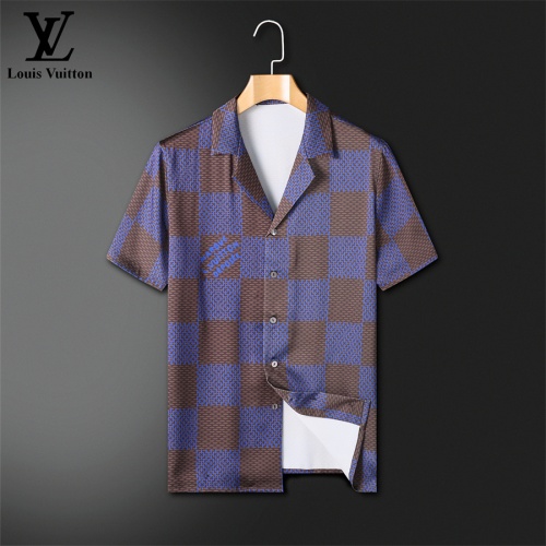 Cheap Louis Vuitton LV Tracksuits Short Sleeved For Men #1211446 Replica Wholesale [$72.00 USD] [ITEM#1211446] on Replica Louis Vuitton LV Tracksuits