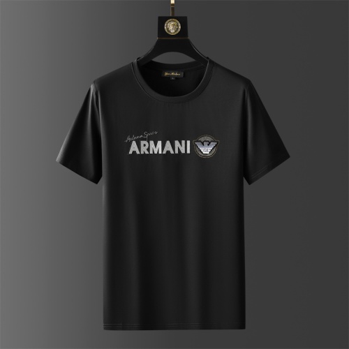 Cheap Armani Tracksuits Short Sleeved For Men #1211470 Replica Wholesale [$64.00 USD] [ITEM#1211470] on Replica Armani Tracksuits