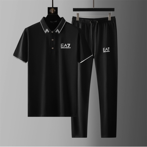 Cheap Armani Tracksuits Short Sleeved For Men #1211538 Replica Wholesale [$72.00 USD] [ITEM#1211538] on Replica Armani Tracksuits