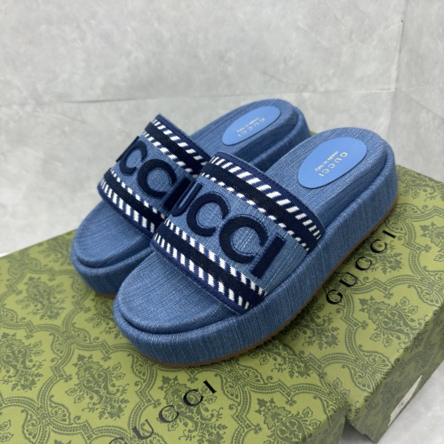 Cheap Gucci Slippers For Women #1211558 Replica Wholesale [$88.00 USD] [ITEM#1211558] on Replica Gucci Slippers