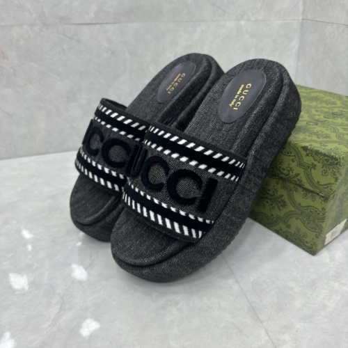 Cheap Gucci Slippers For Women #1211559 Replica Wholesale [$88.00 USD] [ITEM#1211559] on Replica Gucci Slippers