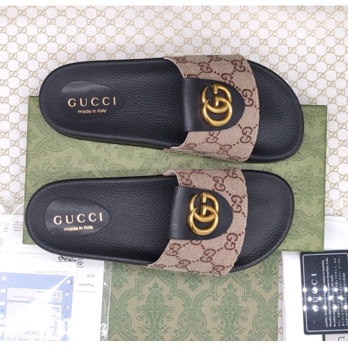 Cheap Gucci Slippers For Men #1211571 Replica Wholesale [$52.00 USD] [ITEM#1211571] on Replica Gucci Slippers