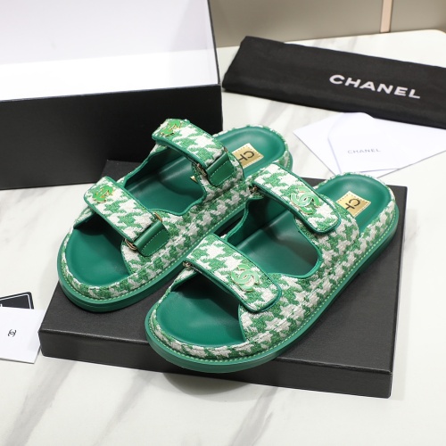 Cheap Chanel Slippers For Women #1211702 Replica Wholesale [$92.00 USD] [ITEM#1211702] on Replica Chanel Slippers