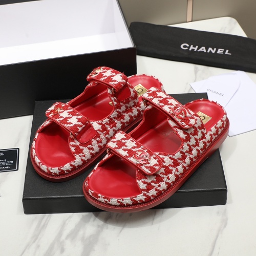 Cheap Chanel Slippers For Women #1211703 Replica Wholesale [$92.00 USD] [ITEM#1211703] on Replica Chanel Slippers