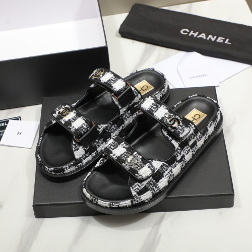 Cheap Chanel Slippers For Women #1211704 Replica Wholesale [$92.00 USD] [ITEM#1211704] on Replica Chanel Slippers