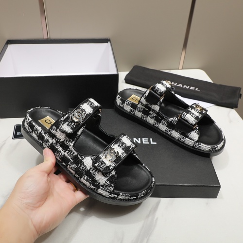 Cheap Chanel Slippers For Women #1211704 Replica Wholesale [$92.00 USD] [ITEM#1211704] on Replica Chanel Slippers