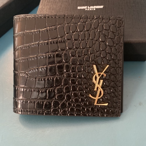 Cheap Yves Saint Laurent YSL Man Wallets #1211773 Replica Wholesale [$40.00 USD] [ITEM#1211773] on Replica Yves Saint Laurent YSL AAA Man Wallets