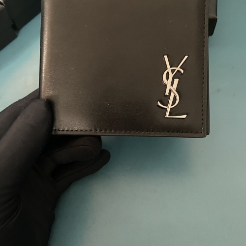 Cheap Yves Saint Laurent YSL Man Wallets #1211777 Replica Wholesale [$40.00 USD] [ITEM#1211777] on Replica Yves Saint Laurent YSL AAA Man Wallets