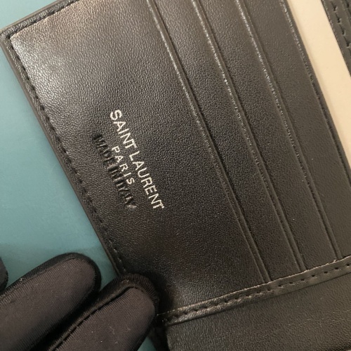 Cheap Yves Saint Laurent YSL Man Wallets #1211777 Replica Wholesale [$40.00 USD] [ITEM#1211777] on Replica Yves Saint Laurent YSL AAA Man Wallets