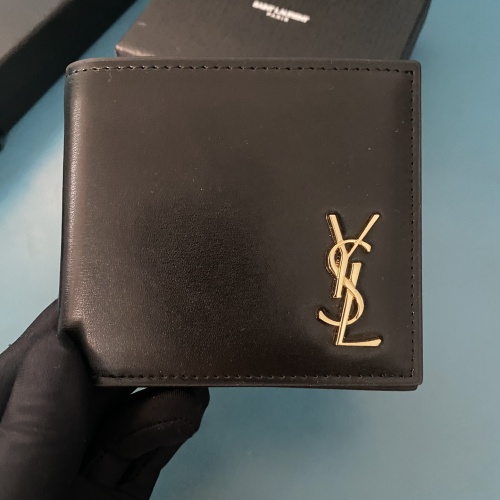 Cheap Yves Saint Laurent YSL Man Wallets #1211778 Replica Wholesale [$40.00 USD] [ITEM#1211778] on Replica Yves Saint Laurent YSL AAA Man Wallets