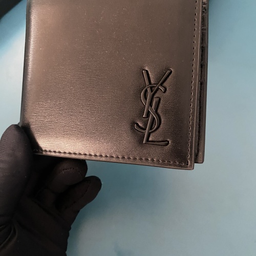 Cheap Yves Saint Laurent YSL Man Wallets #1211780 Replica Wholesale [$40.00 USD] [ITEM#1211780] on Replica Yves Saint Laurent YSL AAA Man Wallets