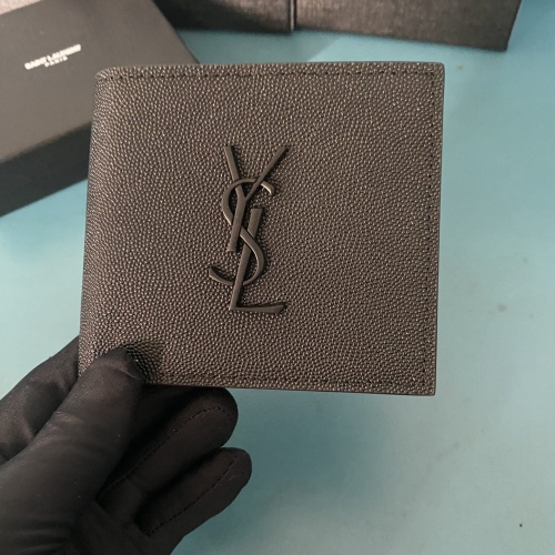 Cheap Yves Saint Laurent YSL Man Wallets #1211782 Replica Wholesale [$40.00 USD] [ITEM#1211782] on Replica Yves Saint Laurent YSL AAA Man Wallets