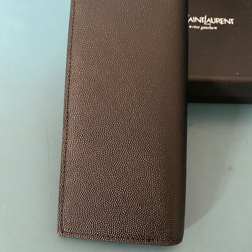 Cheap Yves Saint Laurent YSL Man Wallets In Gold #1211787 Replica Wholesale [$45.00 USD] [ITEM#1211787] on Replica Yves Saint Laurent YSL AAA Man Wallets