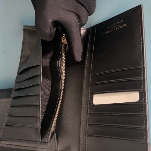 Cheap Yves Saint Laurent YSL Man Wallets #1211790 Replica Wholesale [$45.00 USD] [ITEM#1211790] on Replica Yves Saint Laurent YSL AAA Man Wallets