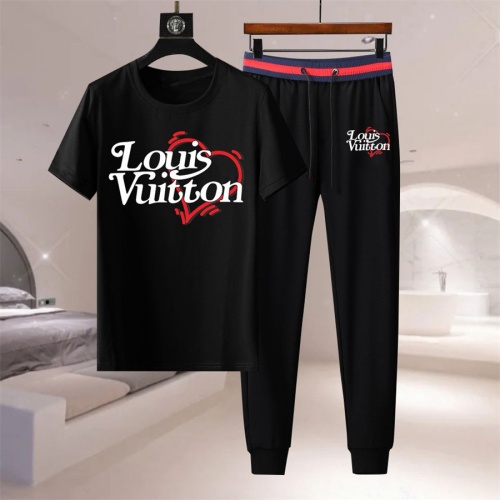 Cheap Louis Vuitton LV Tracksuits Short Sleeved For Men #1211858 Replica Wholesale [$76.00 USD] [ITEM#1211858] on Replica Louis Vuitton LV Tracksuits