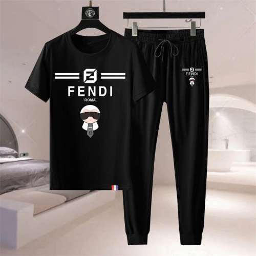 Cheap Fendi Tracksuits Short Sleeved For Men #1211872 Replica Wholesale [$76.00 USD] [ITEM#1211872] on Replica Fendi Tracksuits