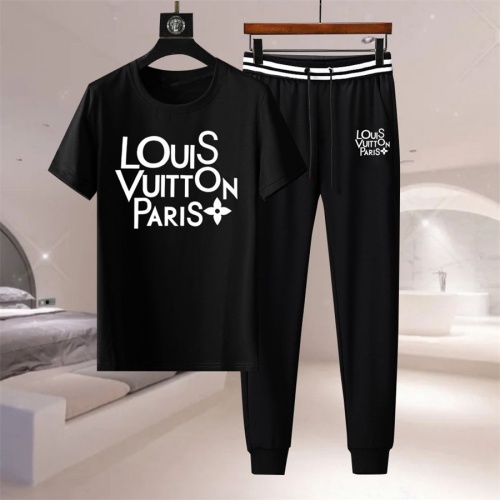 Cheap Louis Vuitton LV Tracksuits Short Sleeved For Men #1211874 Replica Wholesale [$76.00 USD] [ITEM#1211874] on Replica Louis Vuitton LV Tracksuits