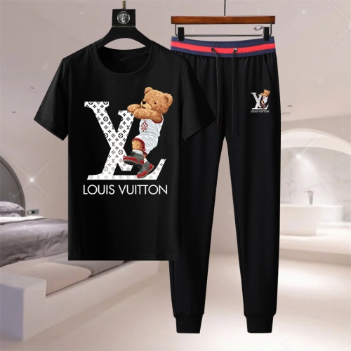 Cheap Louis Vuitton LV Tracksuits Short Sleeved For Men #1211883 Replica Wholesale [$76.00 USD] [ITEM#1211883] on Replica Louis Vuitton LV Tracksuits