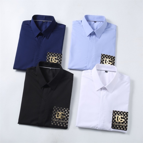 Cheap Dolce &amp; Gabbana D&amp;G Shirts Short Sleeved For Men #1211919 Replica Wholesale [$39.00 USD] [ITEM#1211919] on Replica Dolce &amp; Gabbana D&amp;G Shirts