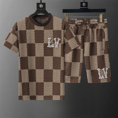 Cheap Louis Vuitton LV Tracksuits Short Sleeved For Men #1212002 Replica Wholesale [$42.00 USD] [ITEM#1212002] on Replica Louis Vuitton LV Tracksuits