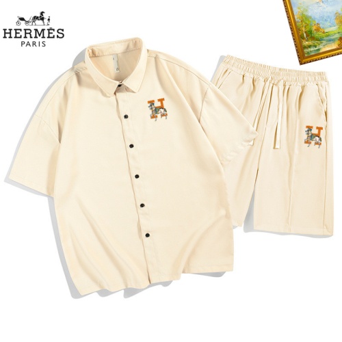 Cheap Hermes Tracksuits Short Sleeved For Men #1212056 Replica Wholesale [$48.00 USD] [ITEM#1212056] on Replica Hermes Tracksuits