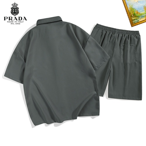 Cheap Prada Tracksuits Short Sleeved For Men #1212079 Replica Wholesale [$48.00 USD] [ITEM#1212079] on Replica Prada Tracksuits