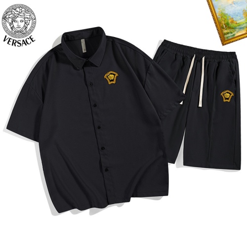 Cheap Versace Tracksuits Short Sleeved For Men #1212085 Replica Wholesale [$48.00 USD] [ITEM#1212085] on Replica Versace Tracksuits